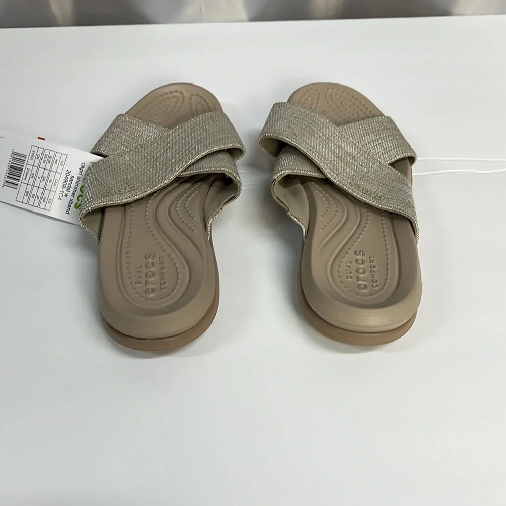crocs capri shimmer xband sandal 1645